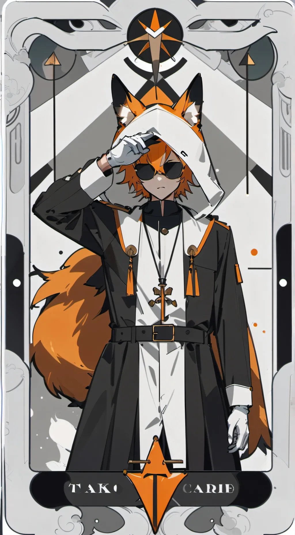 ai character: the orange healer  background