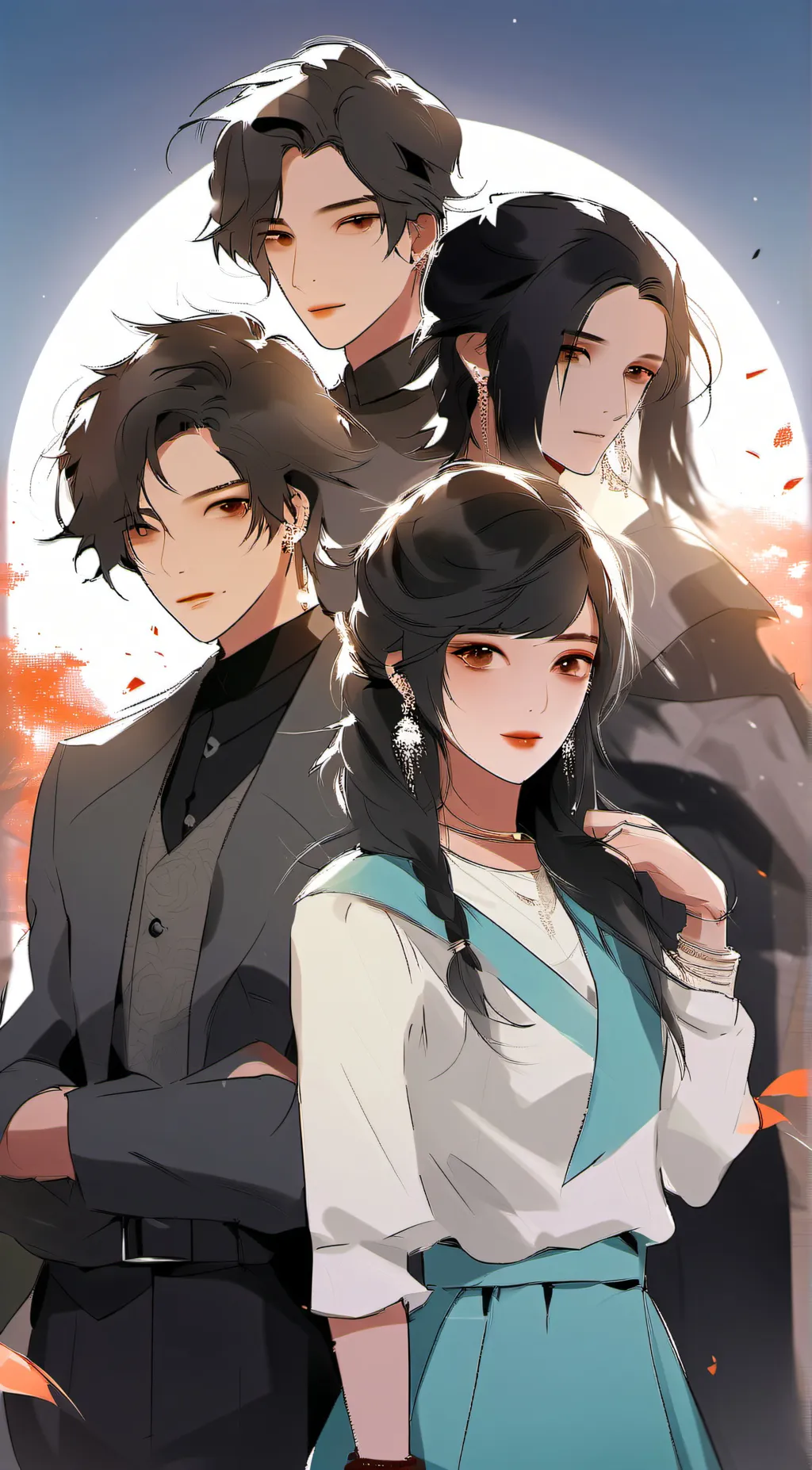 ai character: The friend group  background