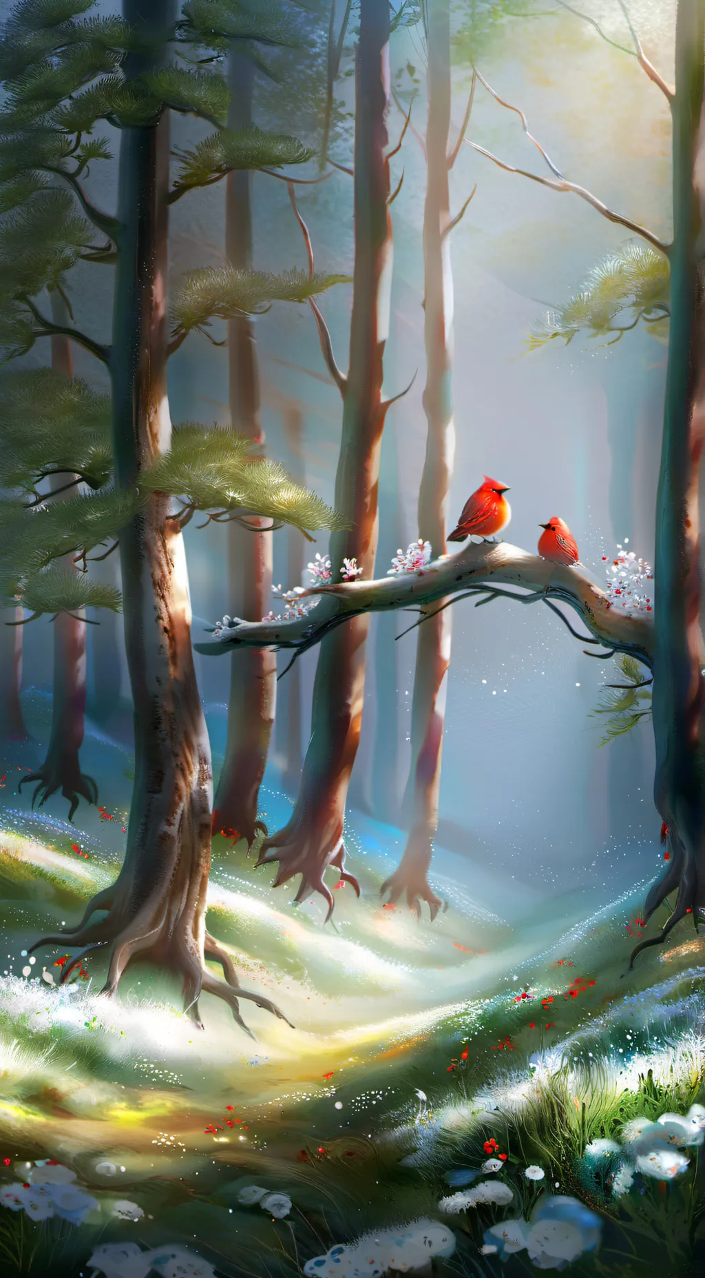 ai character: Grass background