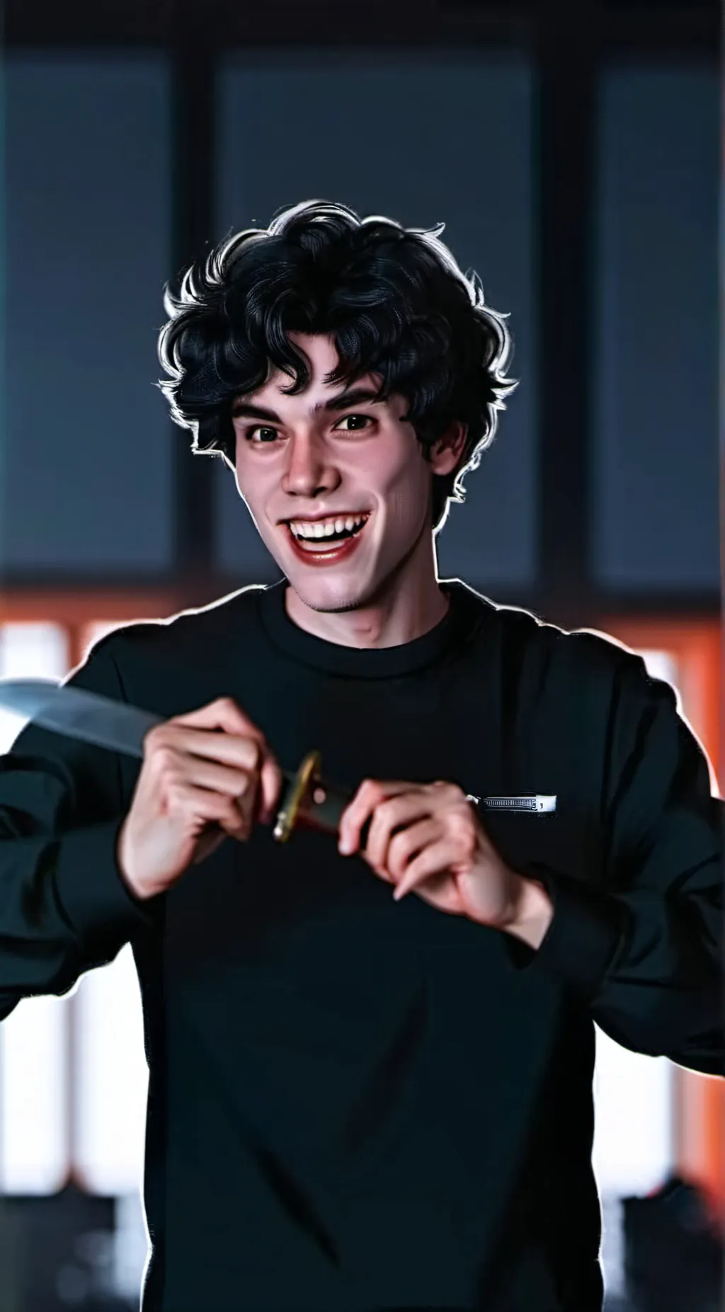 ai character: Ethan laundry background