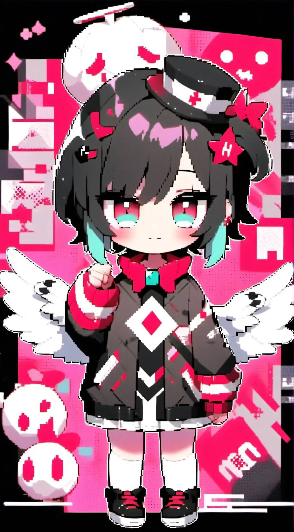 ai character: HH♥️♥️ background