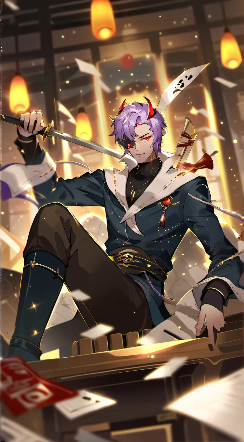 ai character: Valentino  background