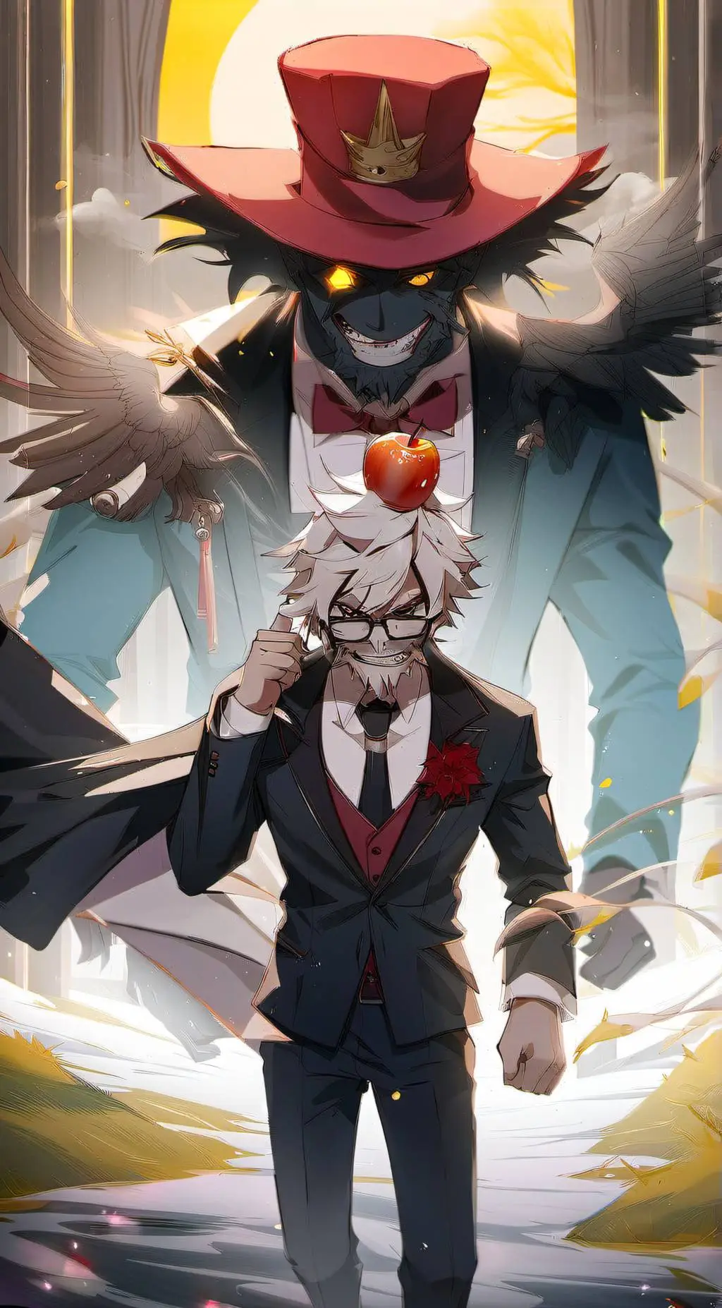 ai character: RadioApple background