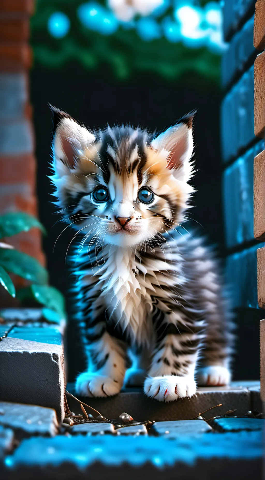 ai character: tiny baybay background