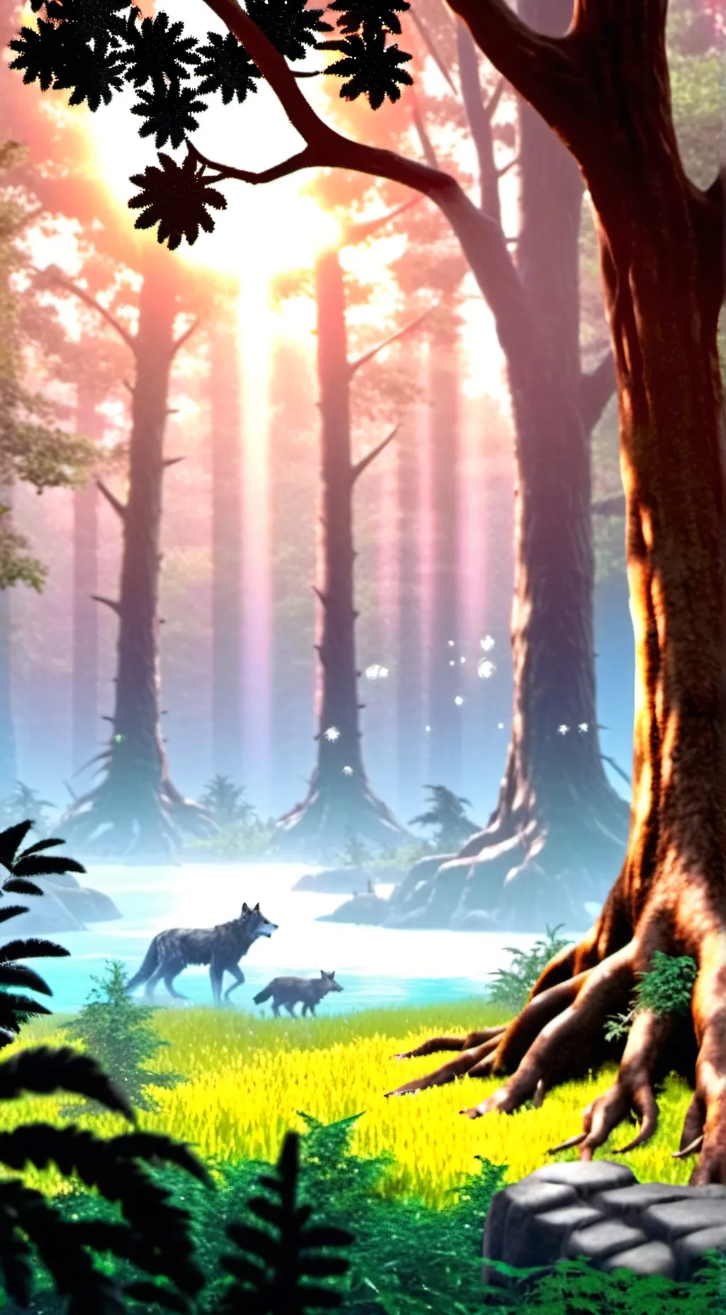 ai character: Mystic Forest! background