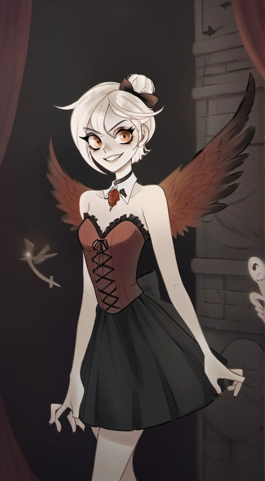 ai character: Hazbin hotel background