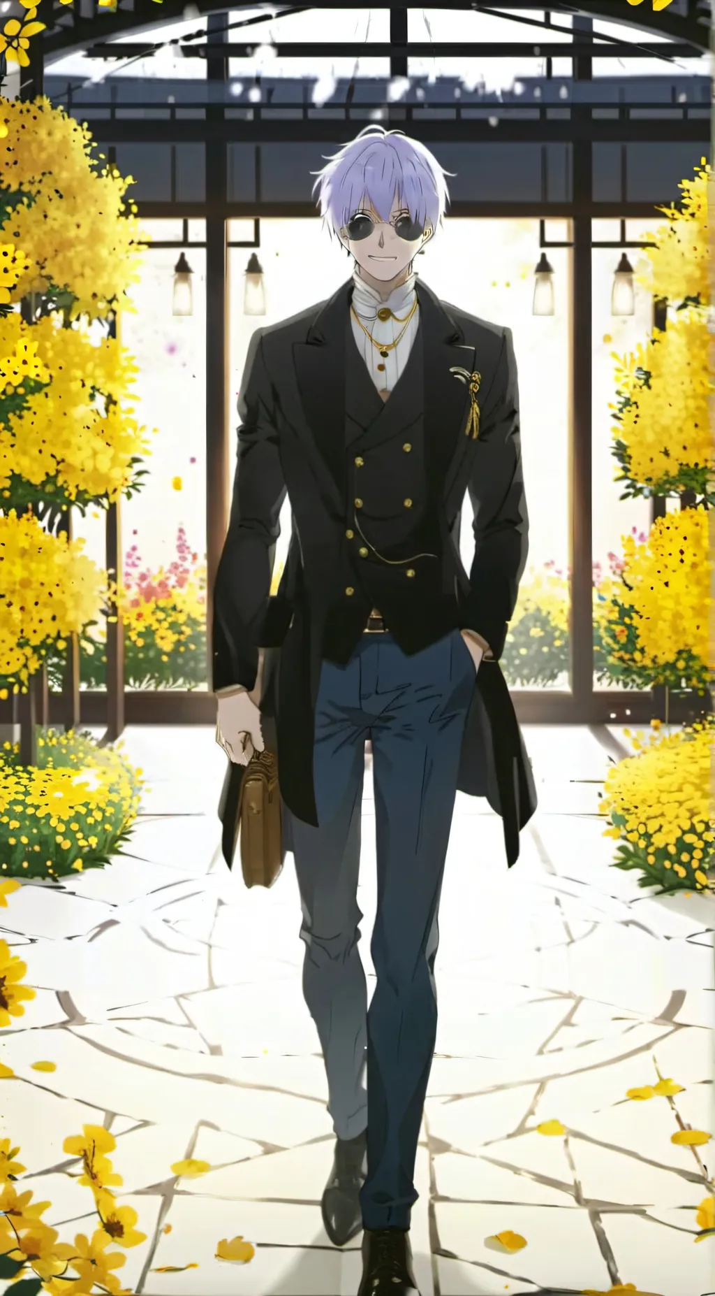 ai character: Satoru gojo background