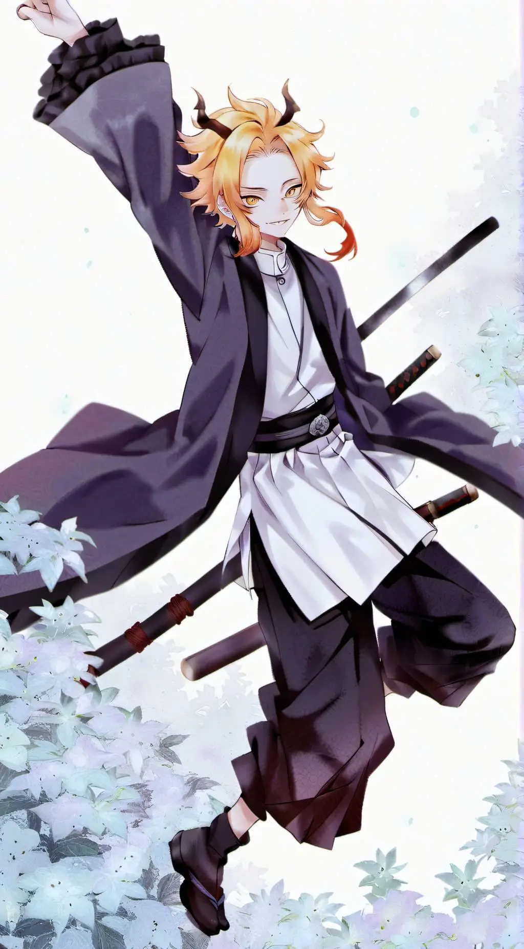 ai character: Hashira  background