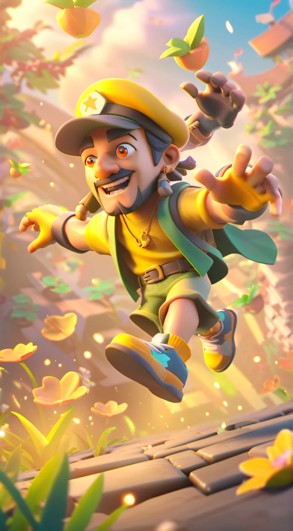 ai character: Hi background