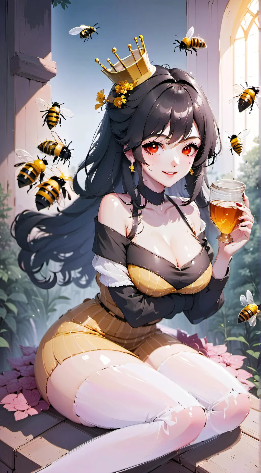 ai character: Queen Ivory  background