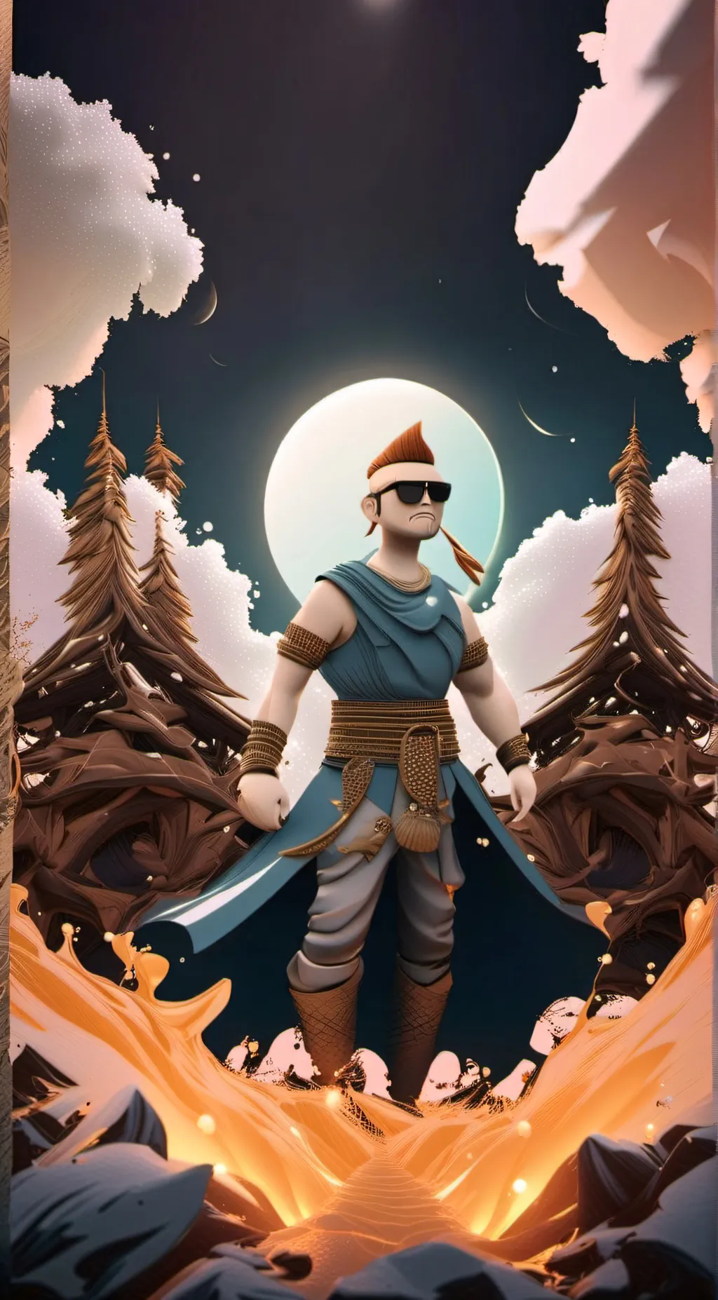 ai character: tom from eddsworld background