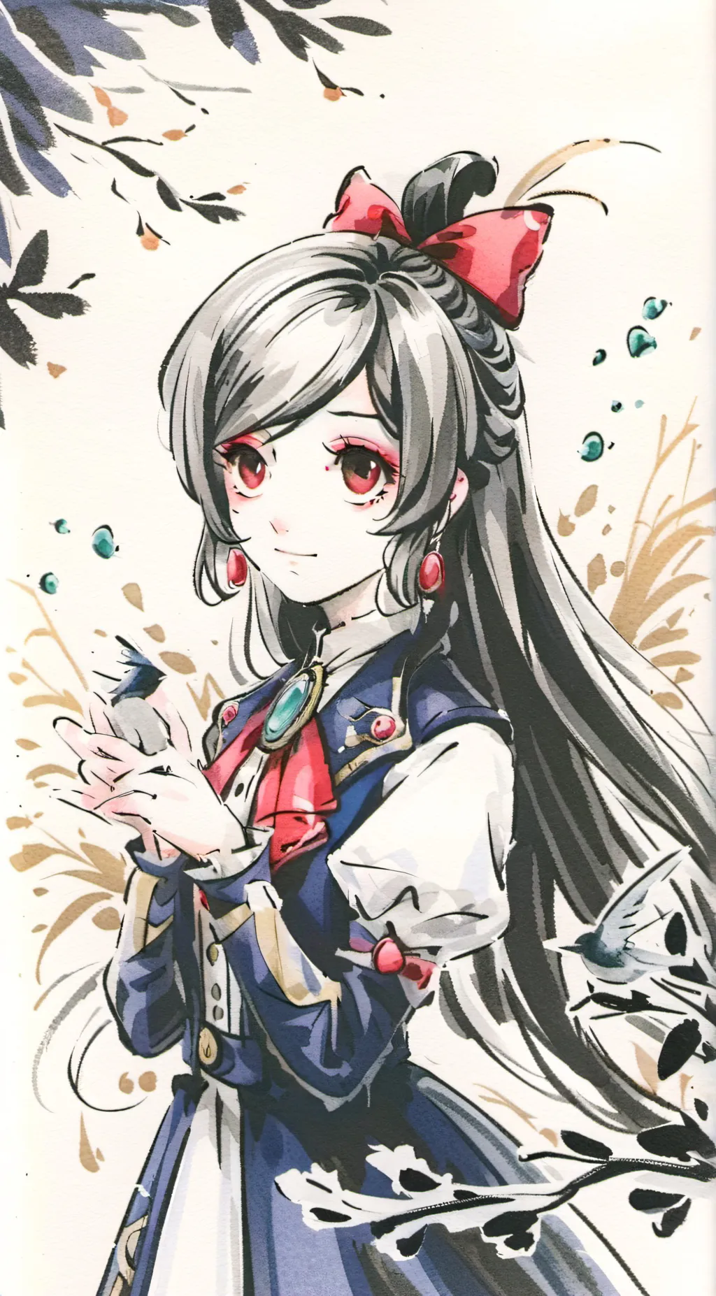 ai character: tads but in hazbin background