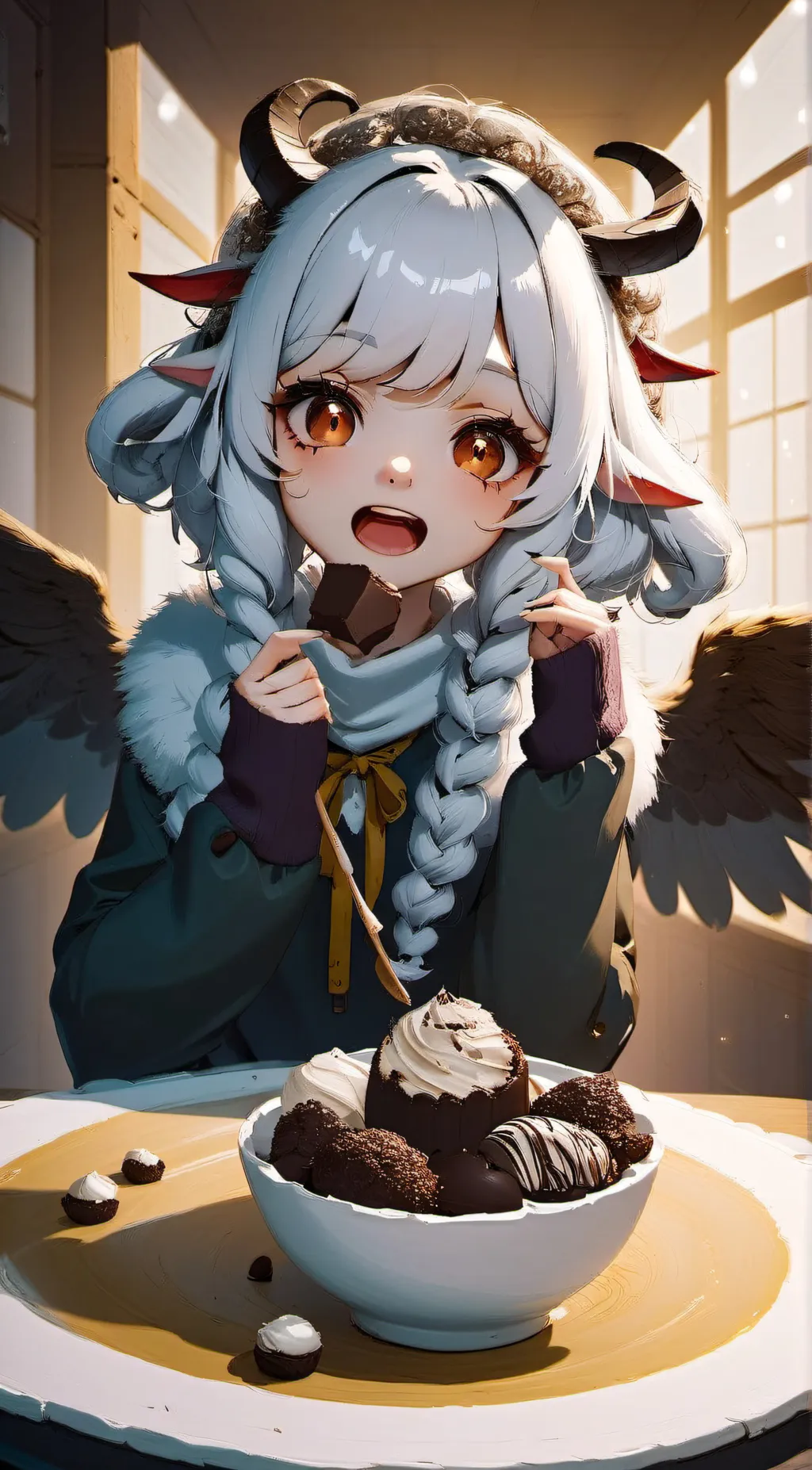 ai character: The Coco Bean background