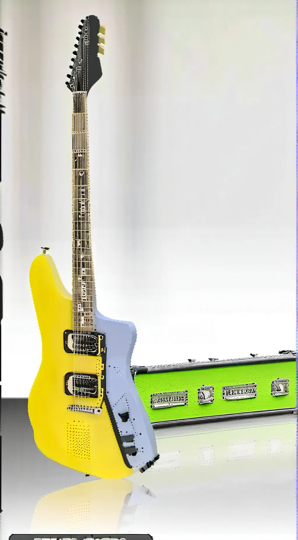 ai character: the last guitar in background