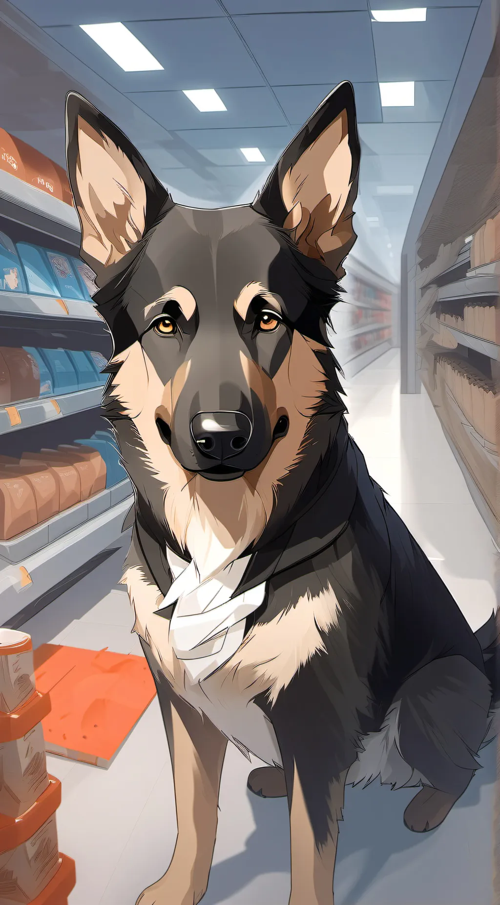 ai character: Store manager background