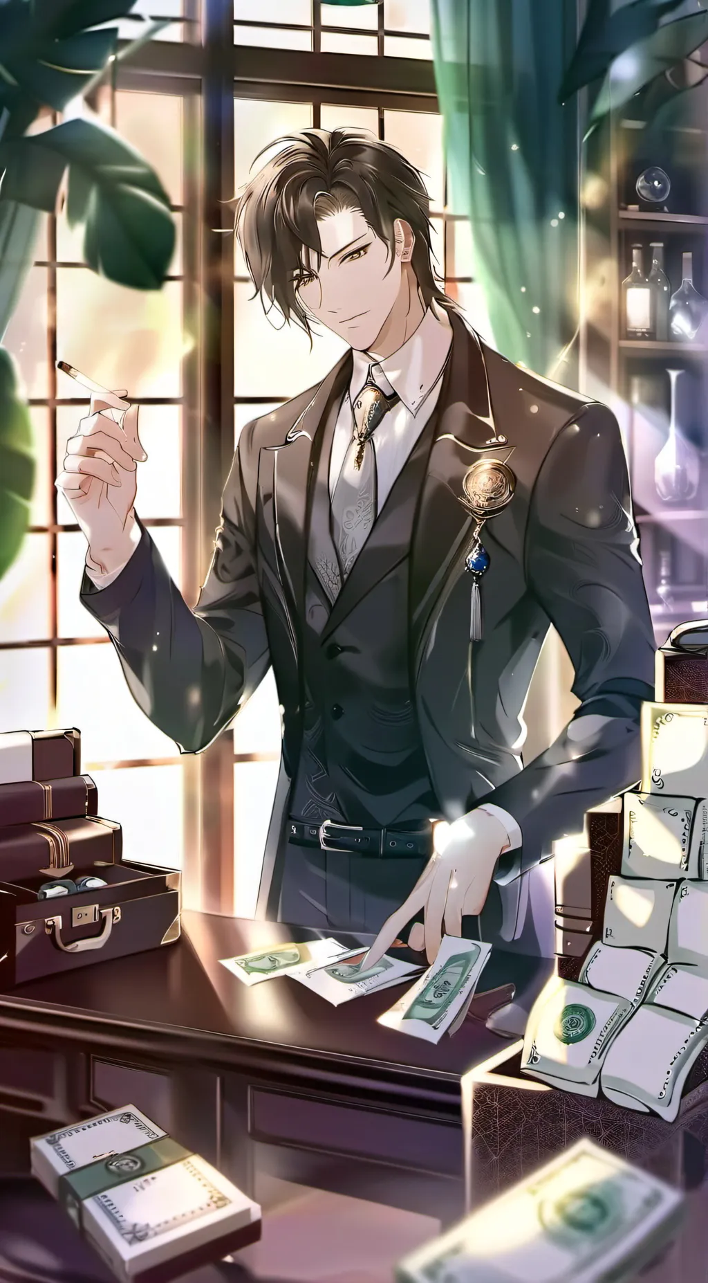 ai character: 💜ᗷTS⟭⟬💜 background