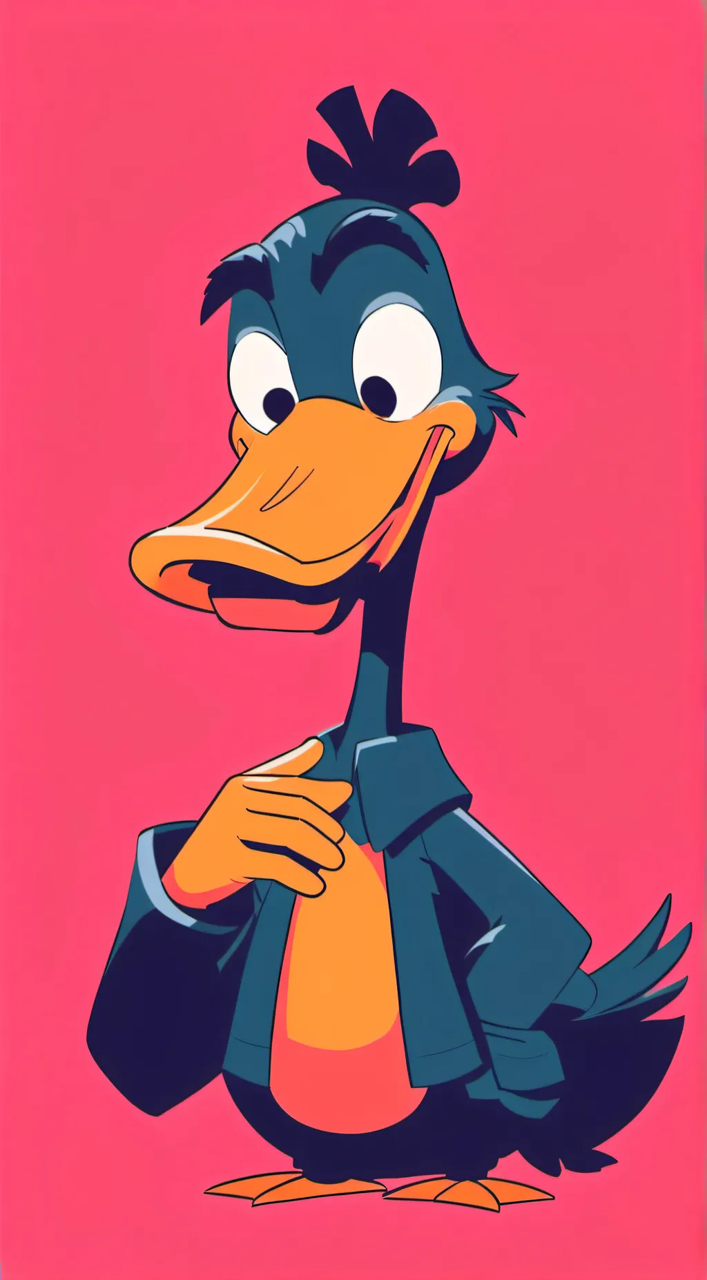 ai character: Daffy Duck background
