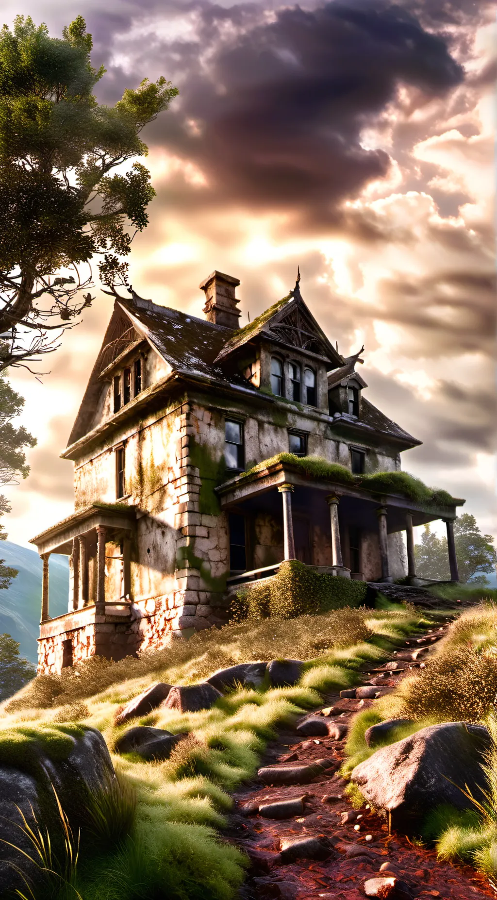 ai character: ghost hunting background