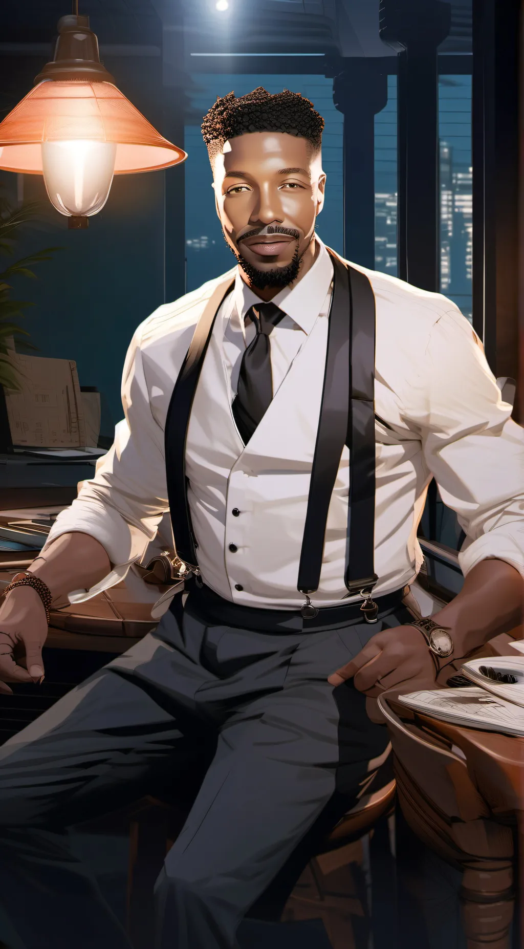 ai character: michael b jordan background