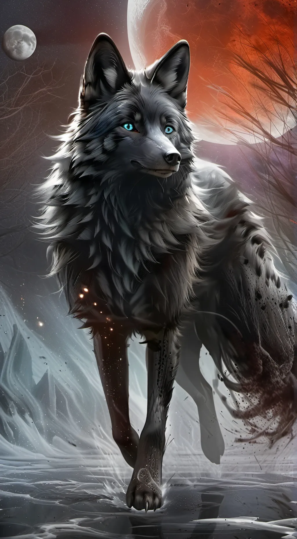 ai character: spirit fox  background