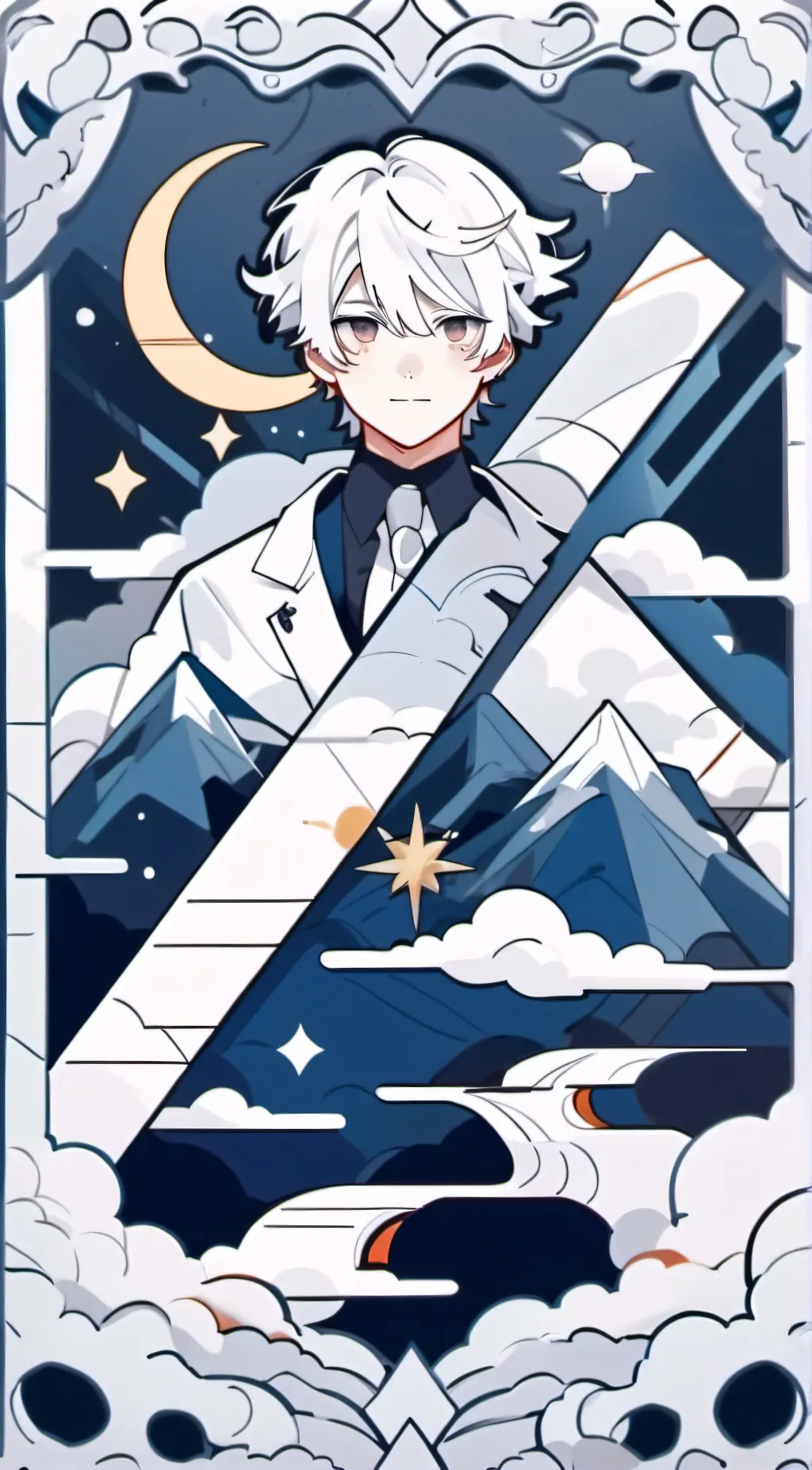 ai character: alan Becker  background