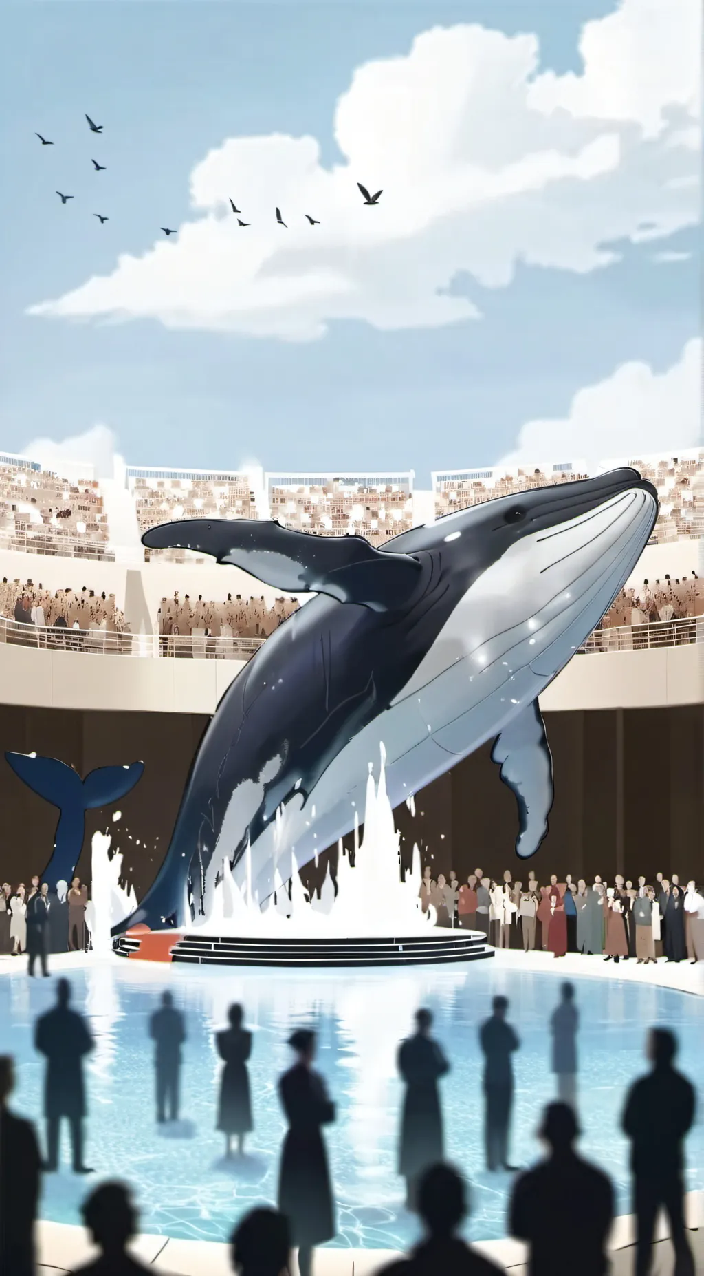 ai character: Whale background