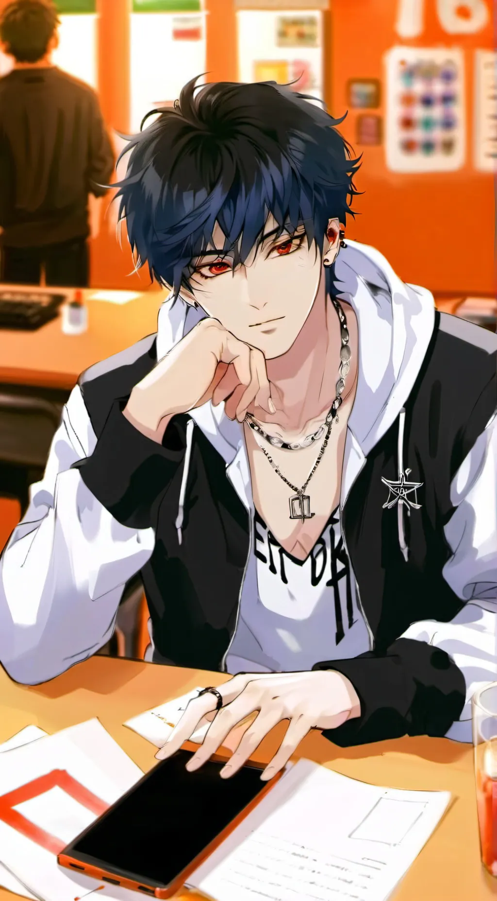 ai character: ~✨David✨~ background