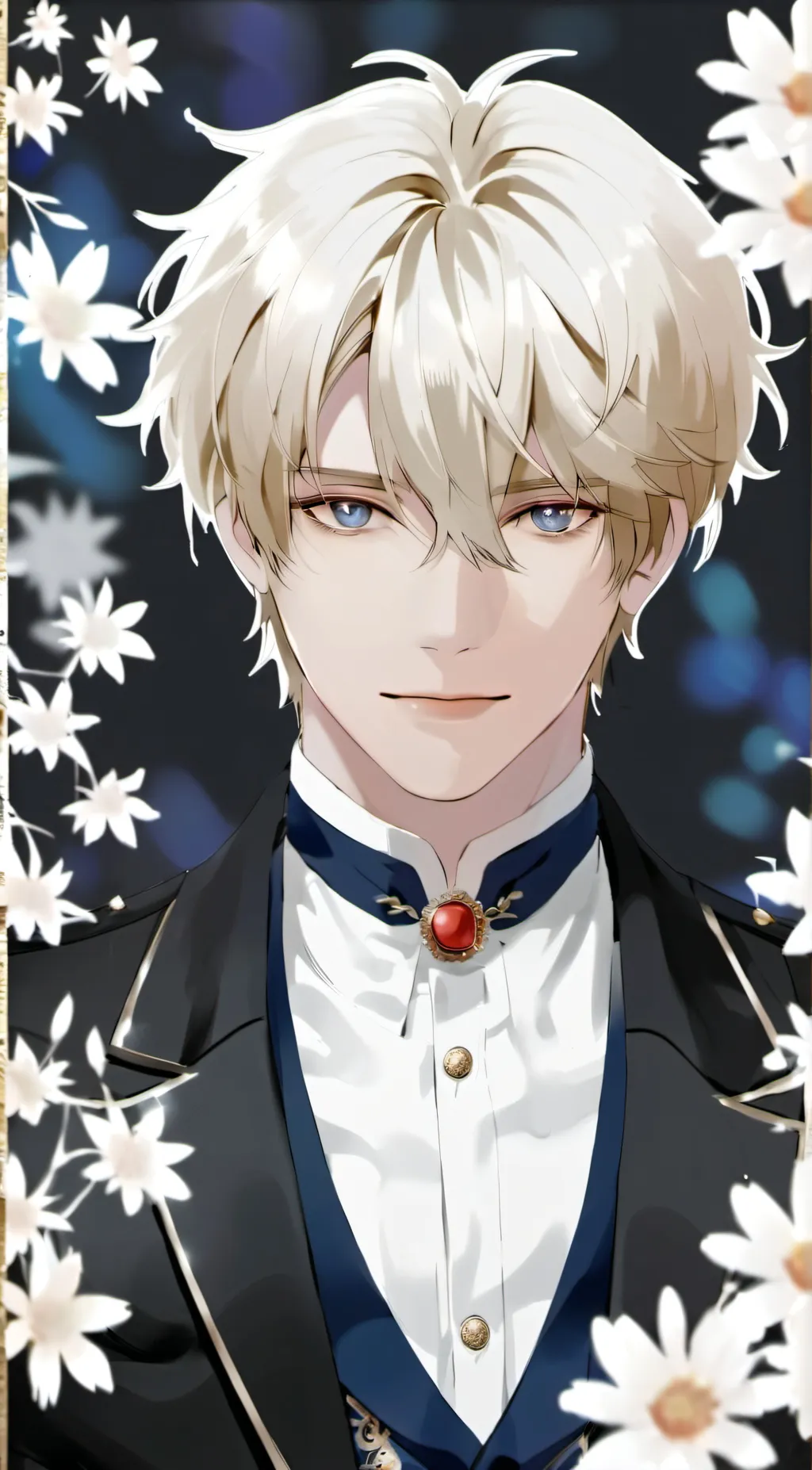 ai character: Gold background