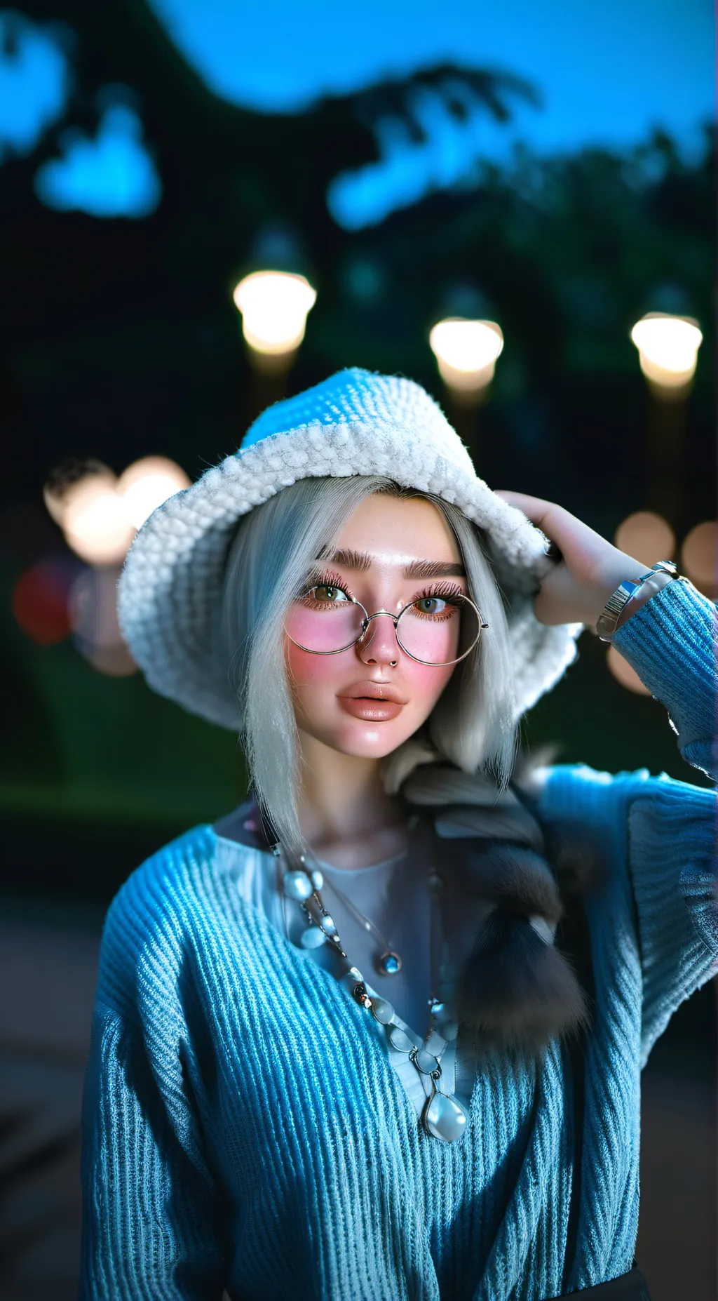 ai character: Heather  background