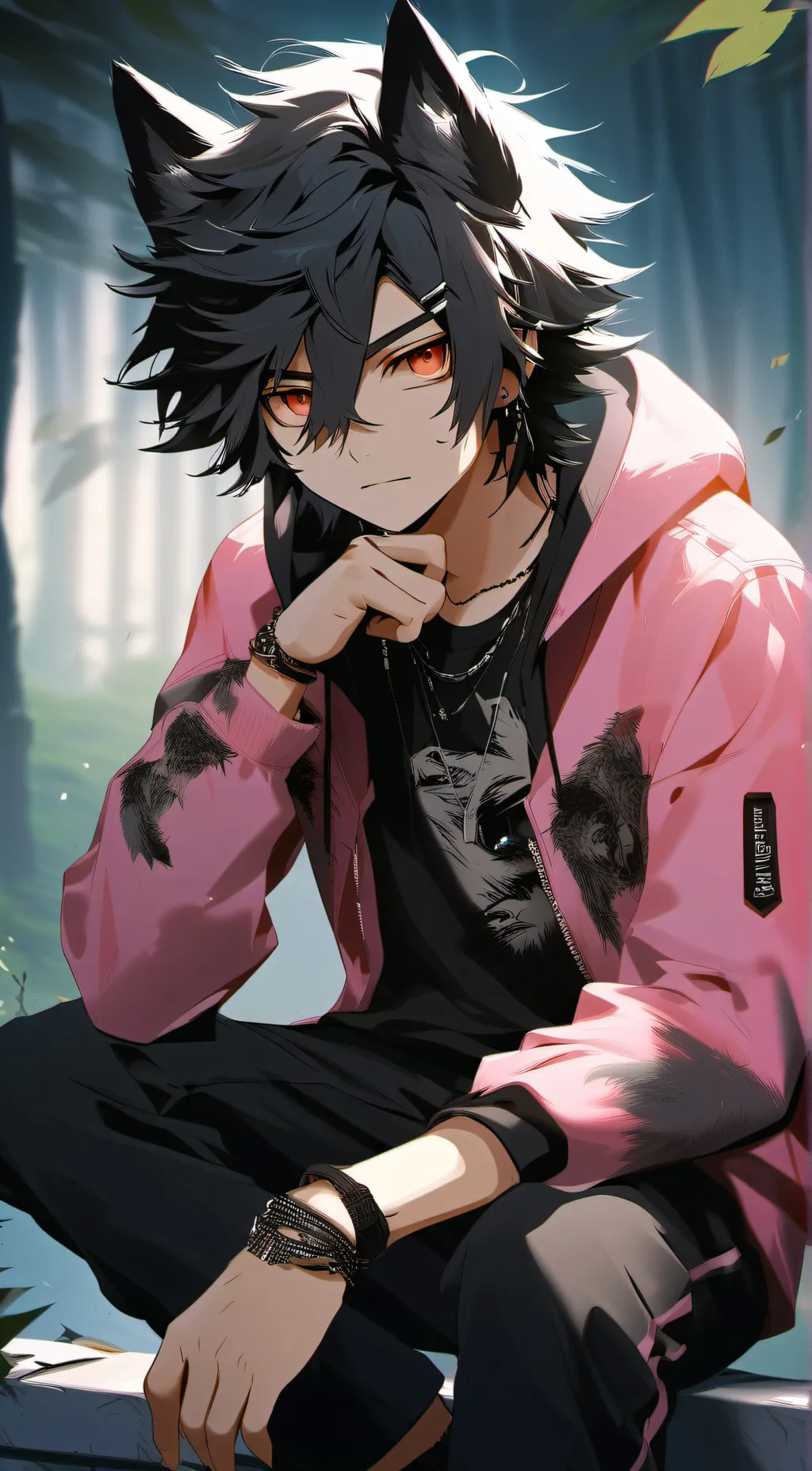 Talkie AI - Chat with Asher ( emo wolf)