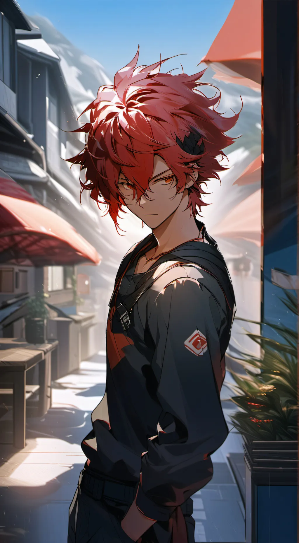 ai character: Kirishima Ejiro background