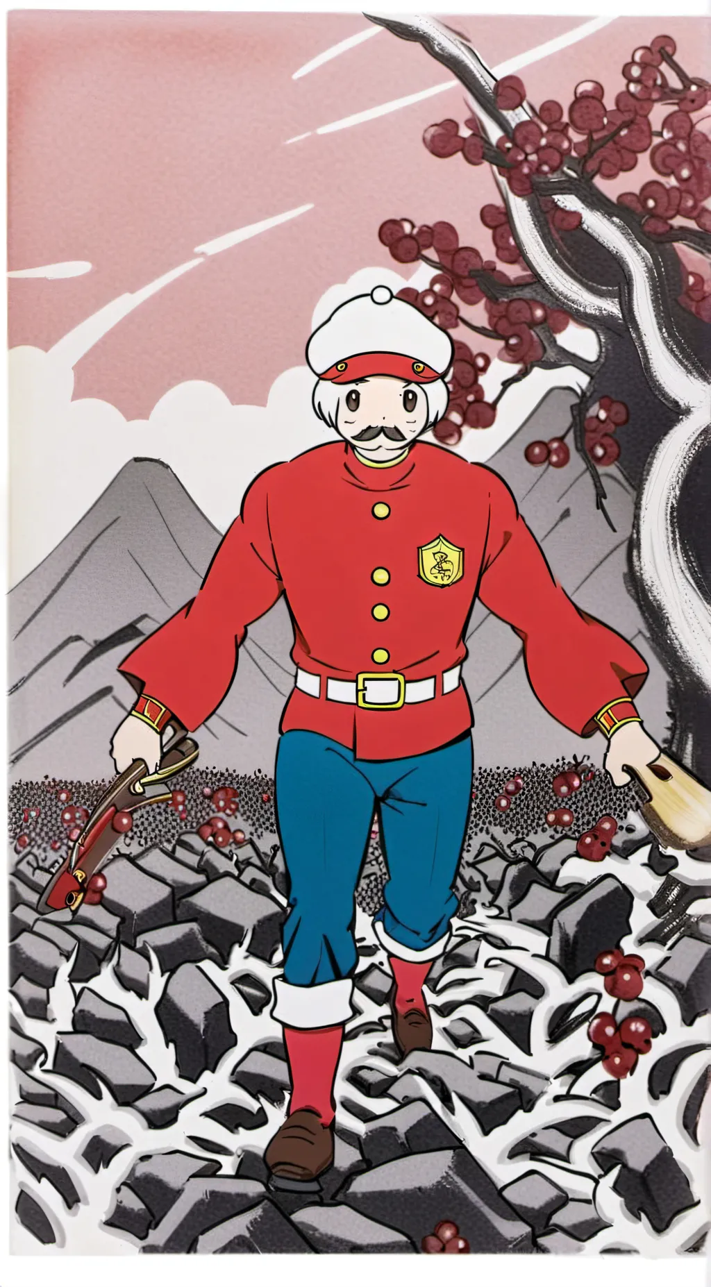 ai character: Has been hotel background