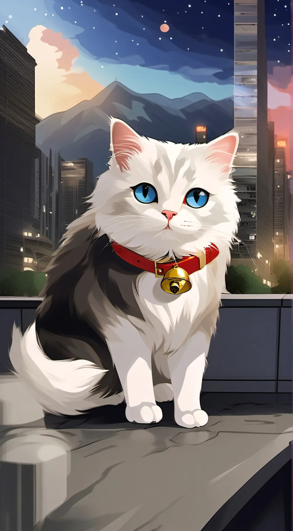 ai character: marshmallow  background