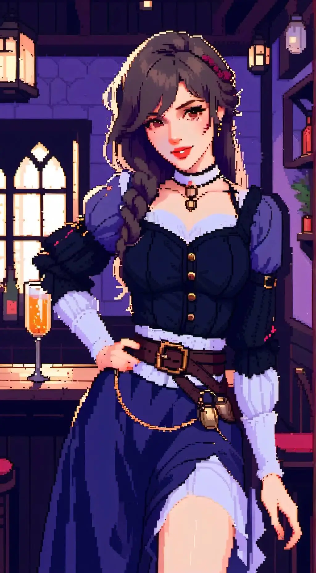 ai character: Femboy Innkeeper  background