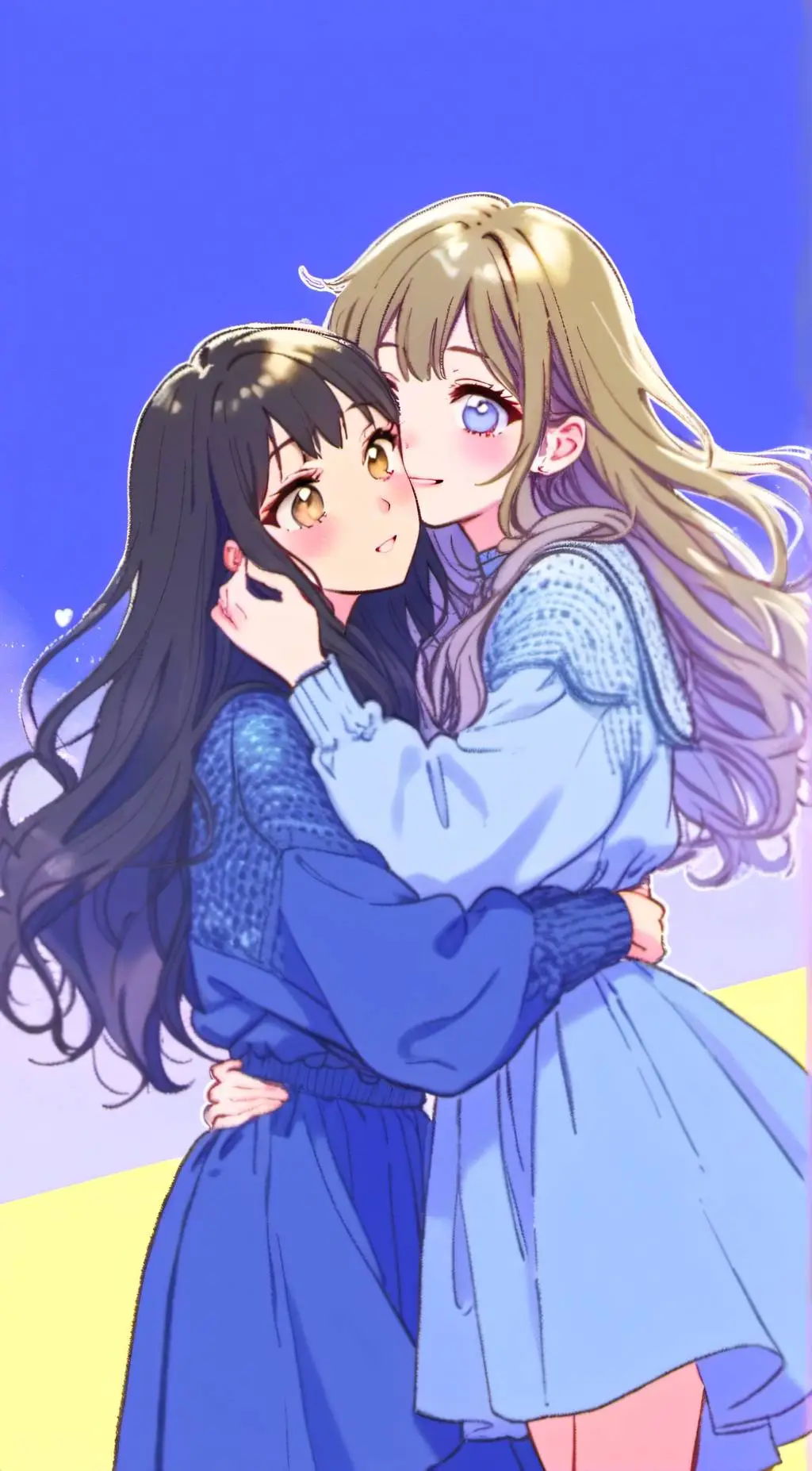 ai character: Hikari and Lovely  background