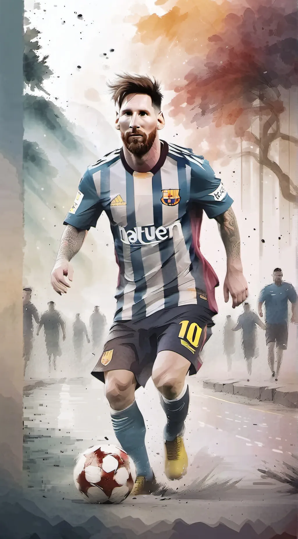 ai character: Messi background
