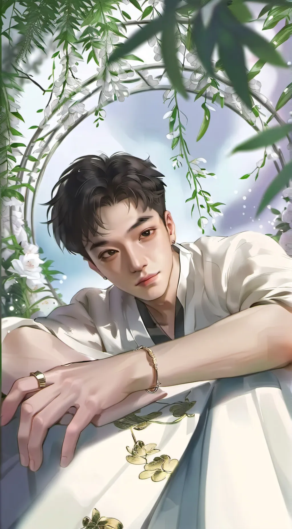 ai character: Christopher  background