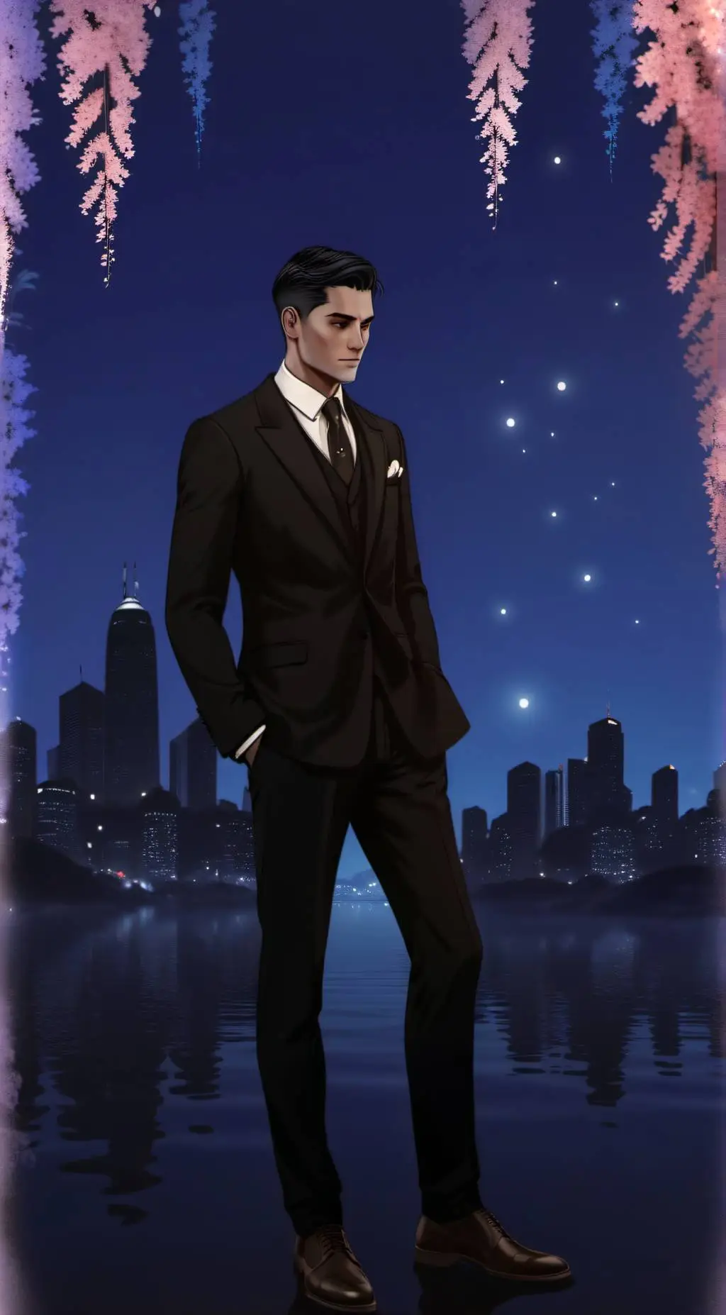 ai character: máfia background