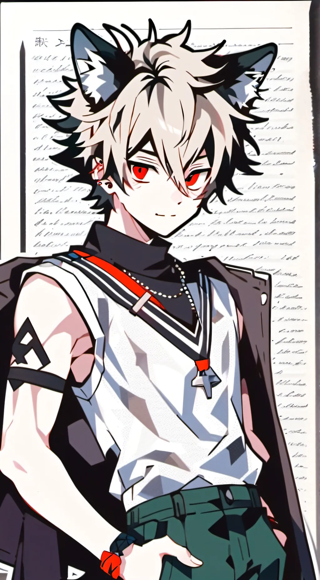 ai character: Katsuki Bakugo background