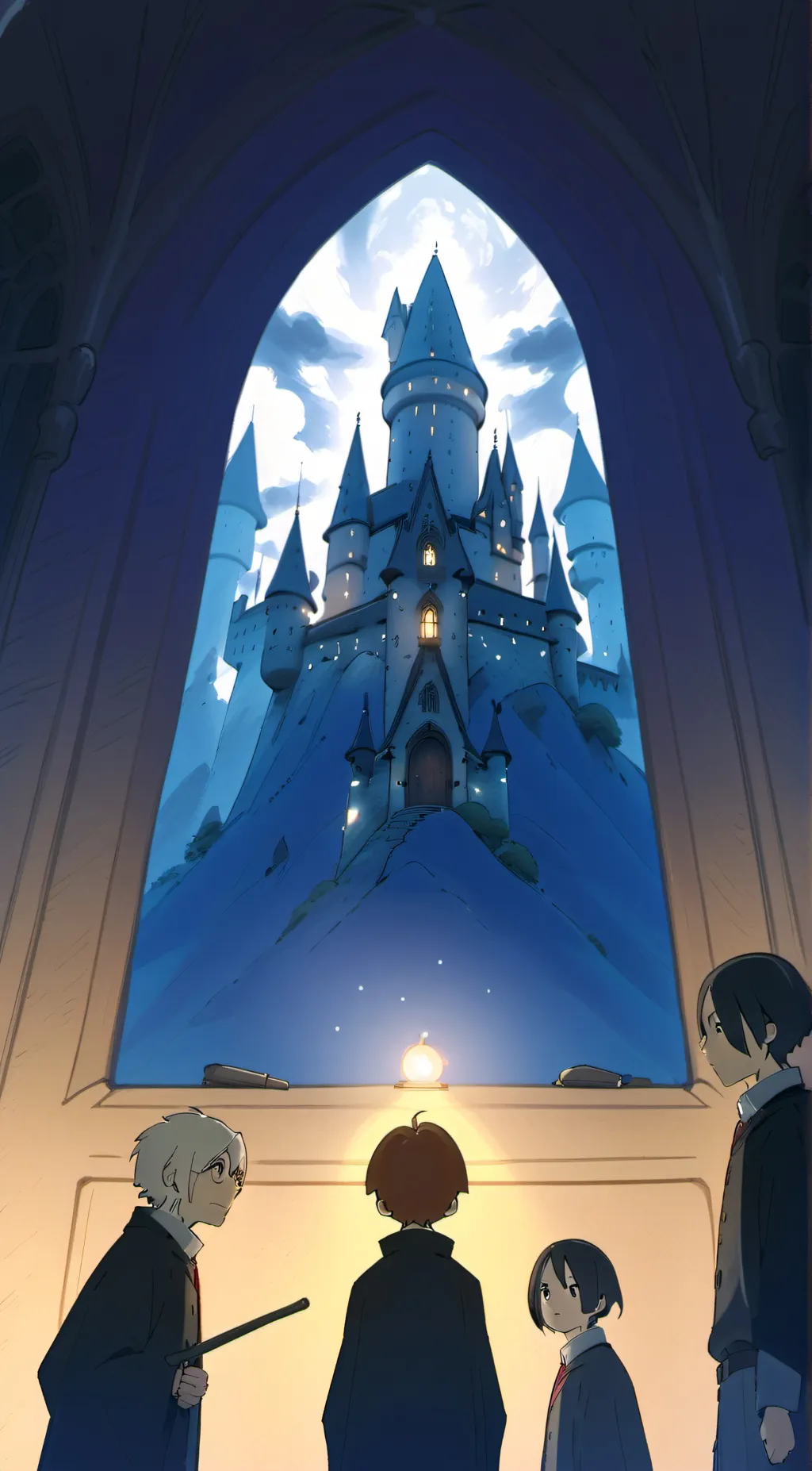 ai character: Hogwarts background