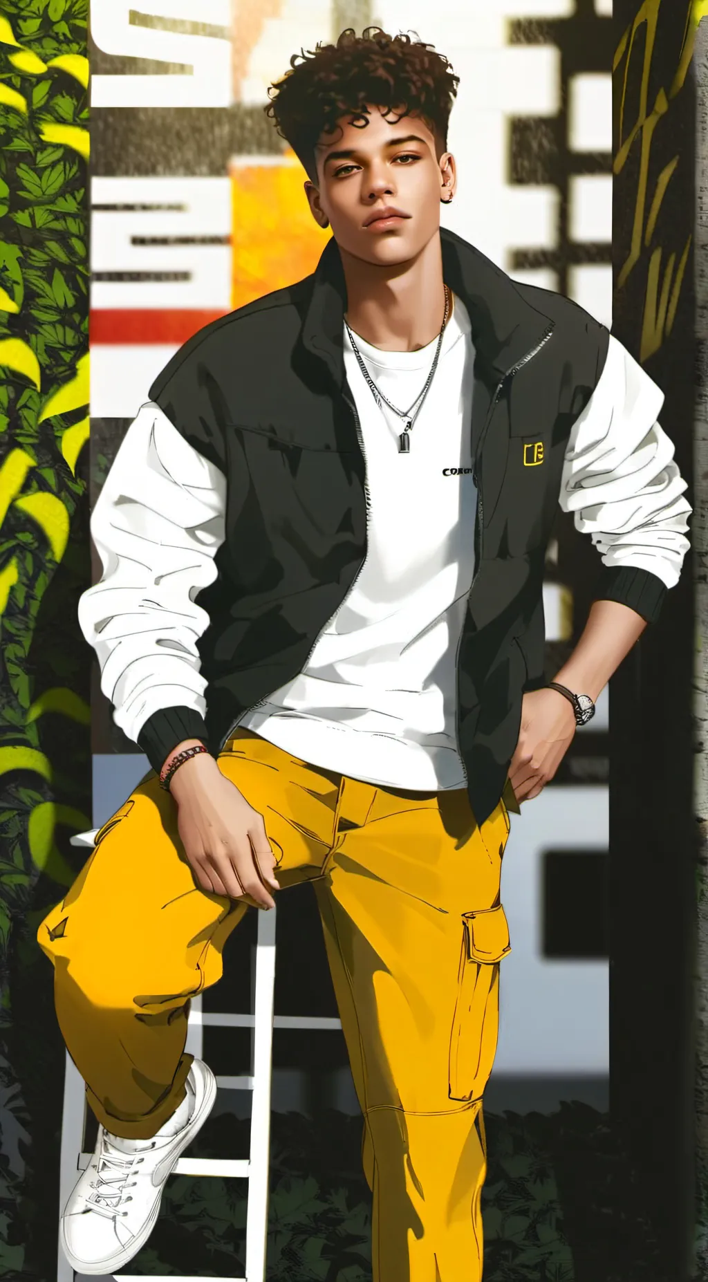 ai character: Myles  background