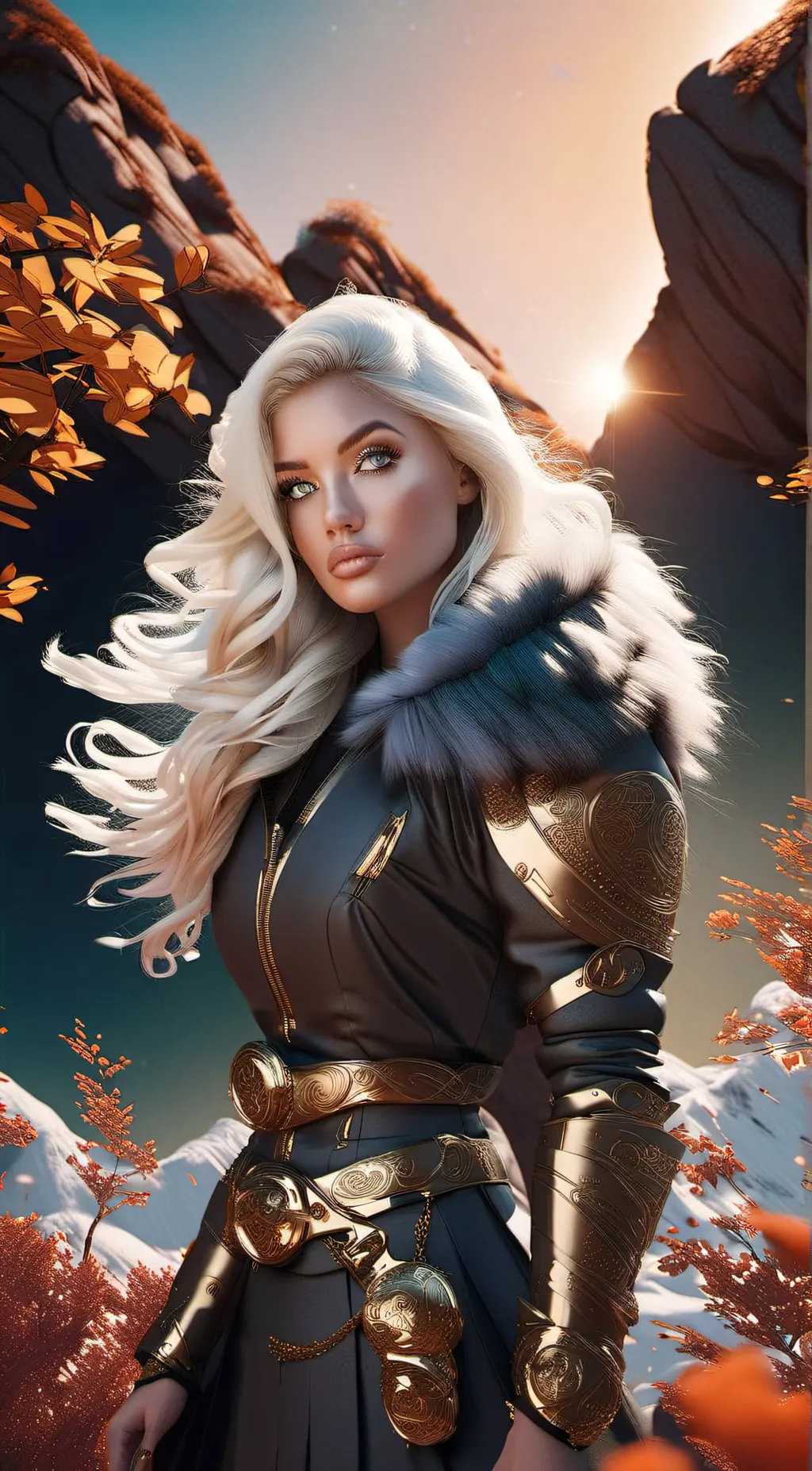 ai character: Athena  background