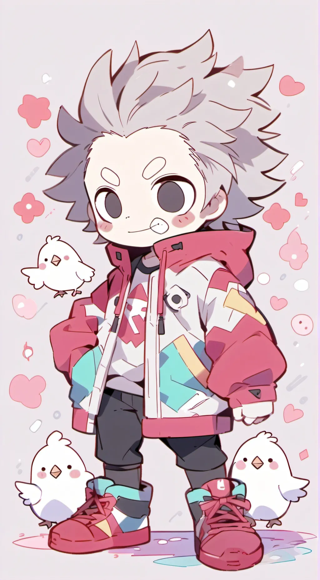 ai character: kickinchicken background