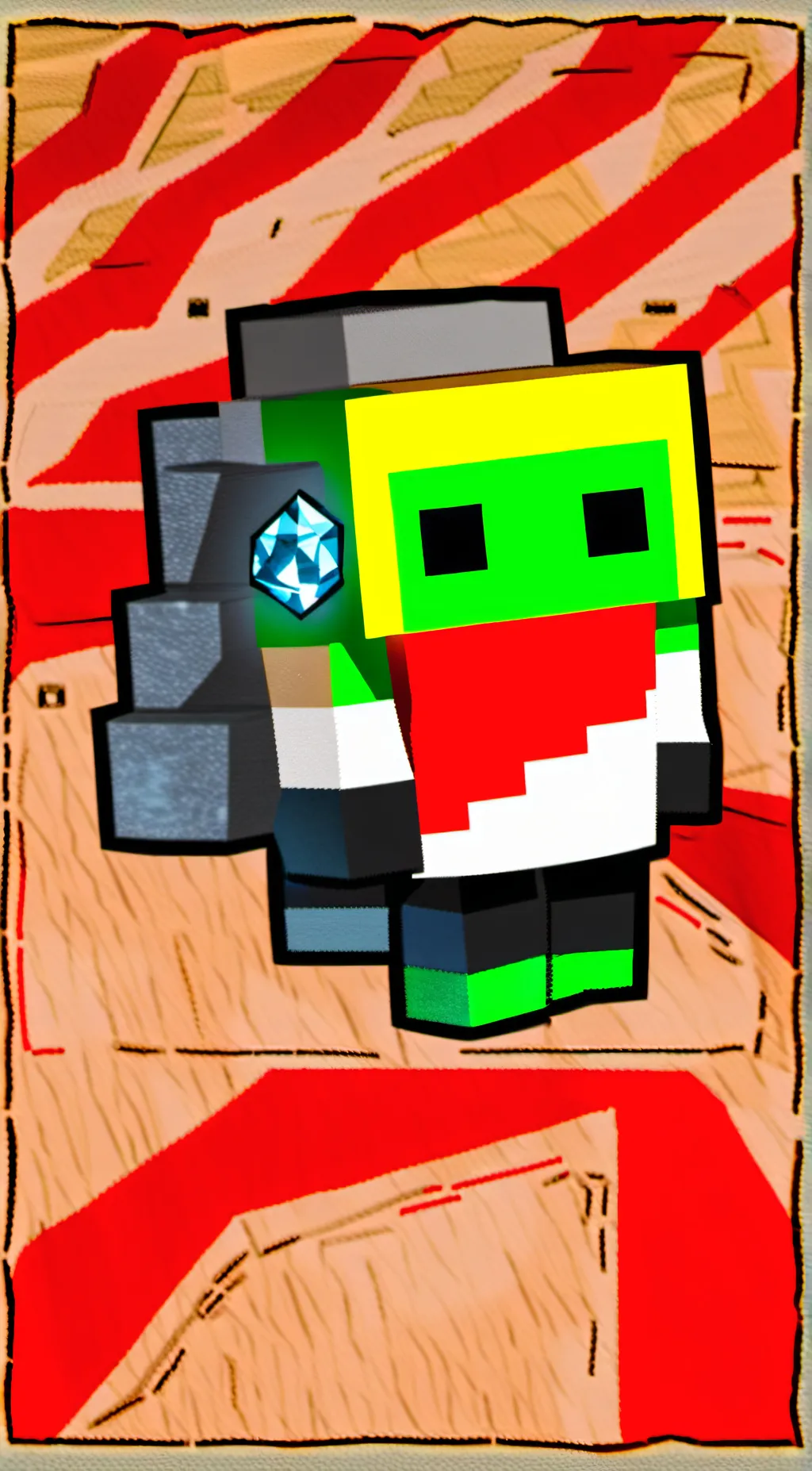 ai character: Da eepy creeper background