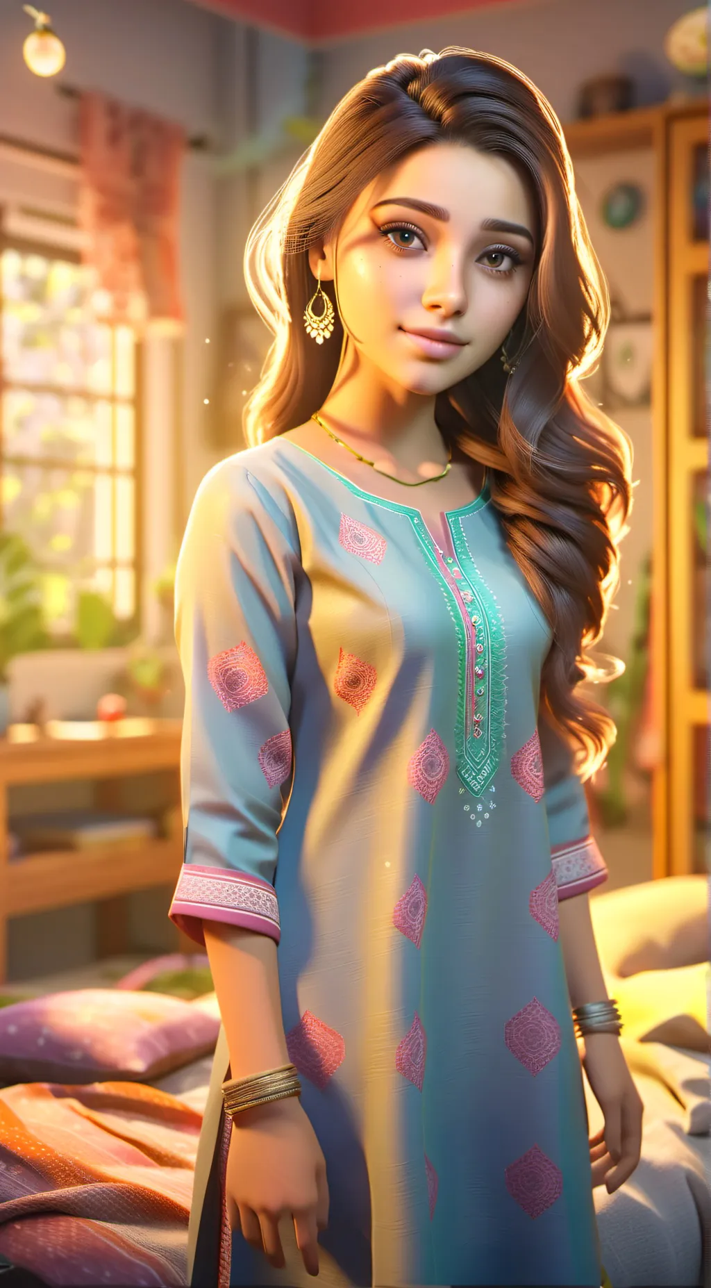 ai character: Zaiba Abbas background