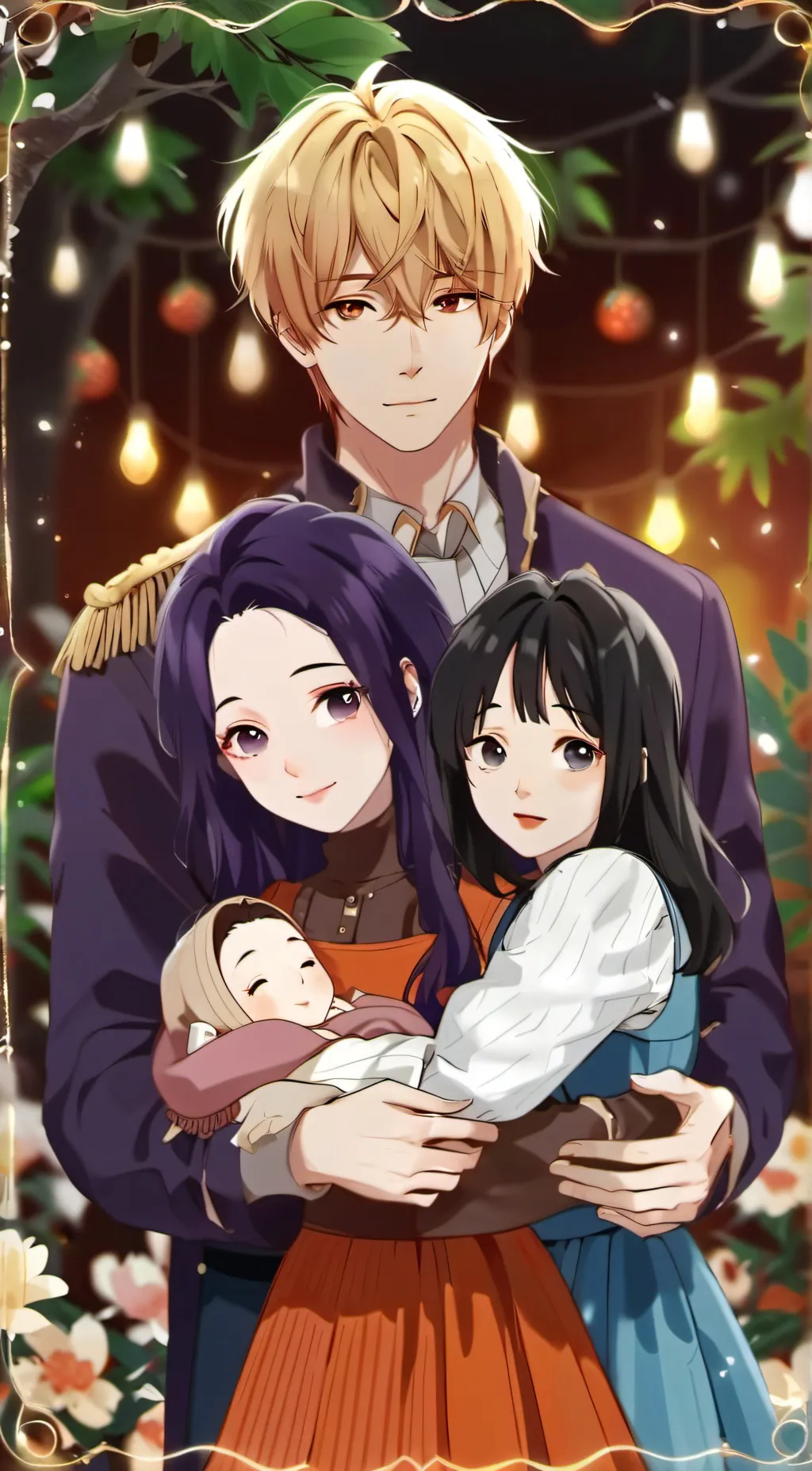 ai character: Shiloh and bros yn background