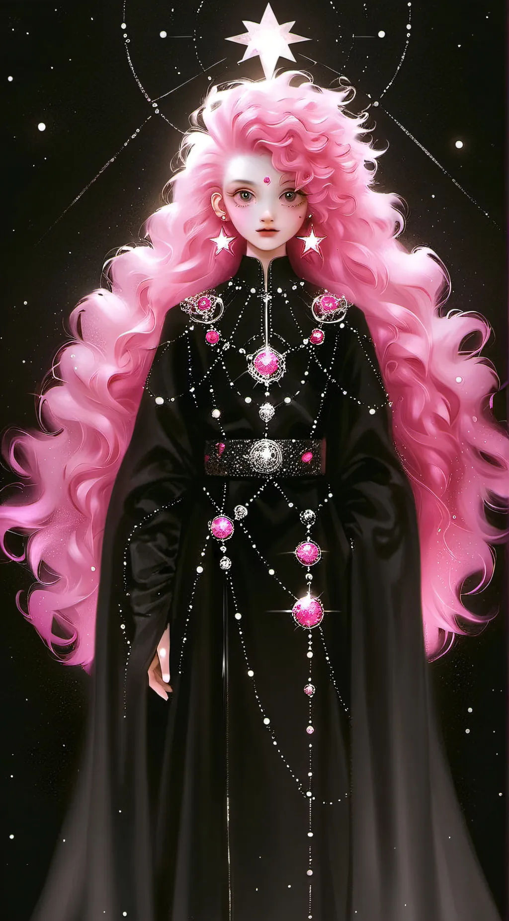 ai character: rose background