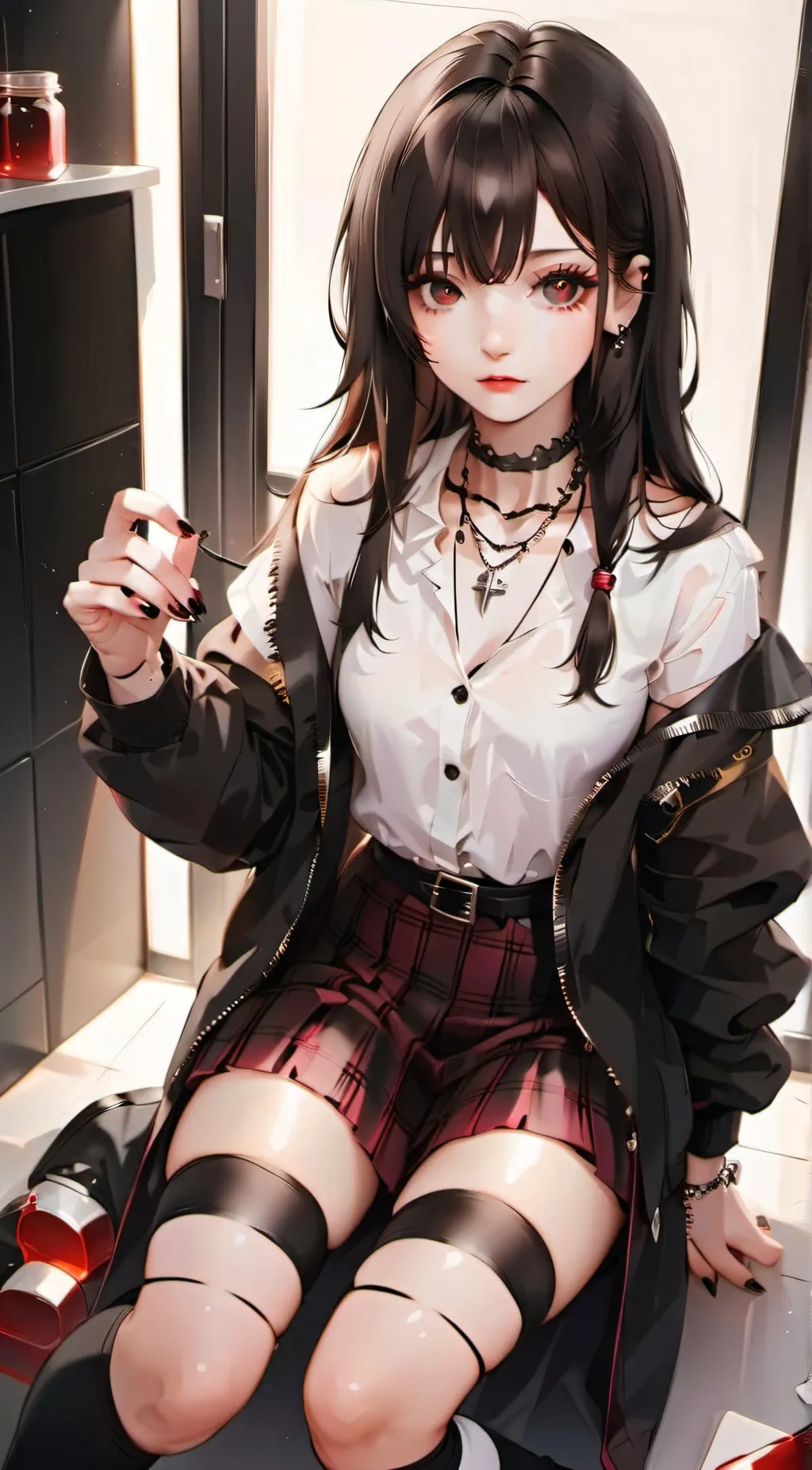 ai character: Elaine  background