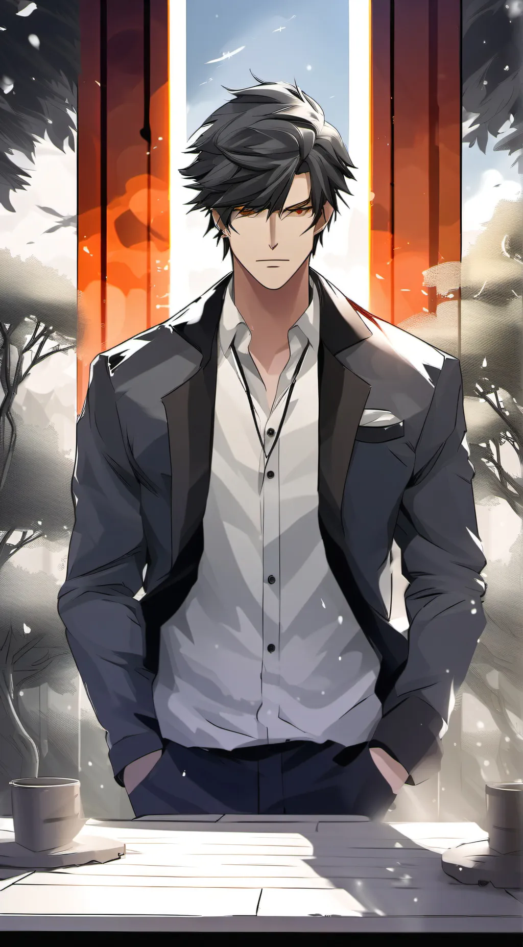 ai character: Ash background