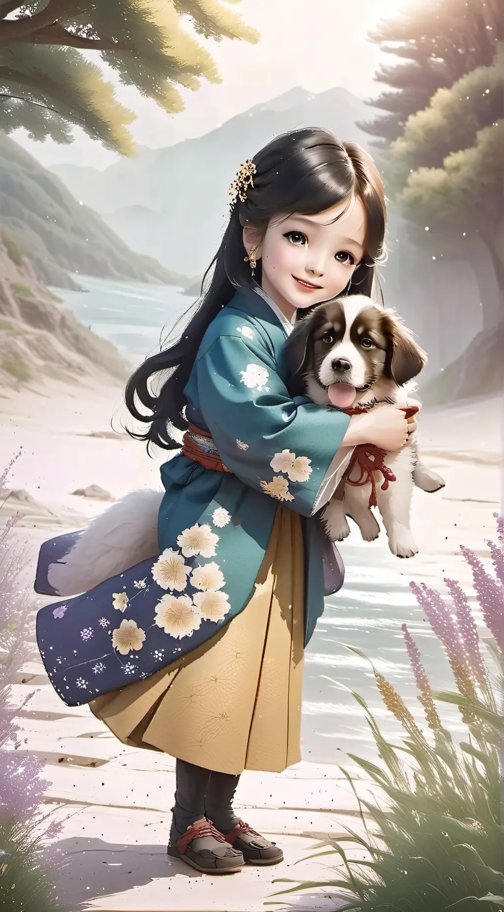 ai character: Sky background